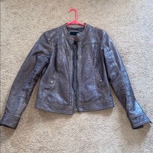 Faux leather jacket